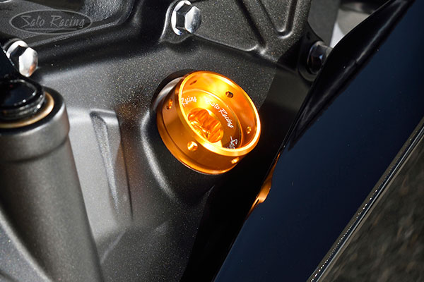 SATO Oil Filler Cap on a Ninja ZX-4RR