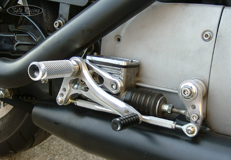 H-D Sportster '91-'03 with Sato Racing Rear Sets (Type2 design) [R]-side