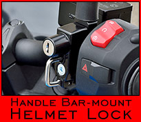 handle bar mount Helmet Lock