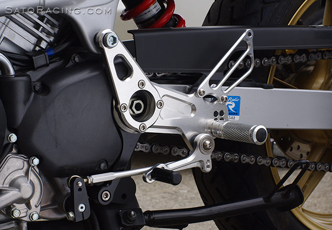SATO RACING Rear Sets + Sub Plates for Honda VTR250 [L]-side
