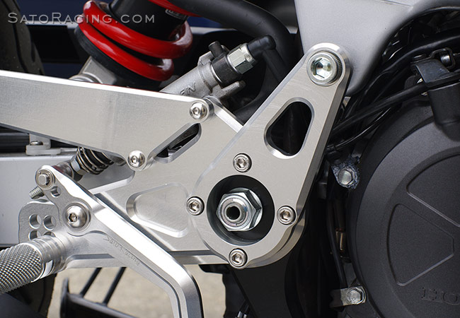 SATO RACING Rear Sets + Sub Plates for Honda VTR250 [R]-side