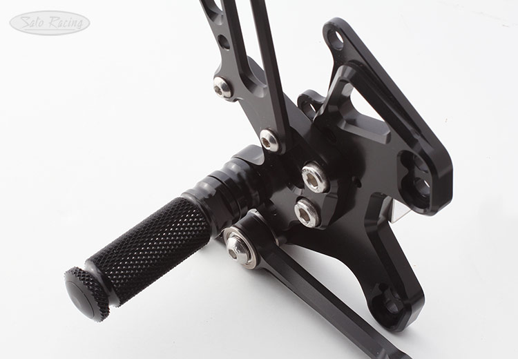 SATO RACING lack anodized Rear Sets for '20 Kawasaki Ninja 1000 SX