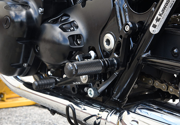 SATO RACING Kawasaki W800 [L]-side Rear Sets in Black