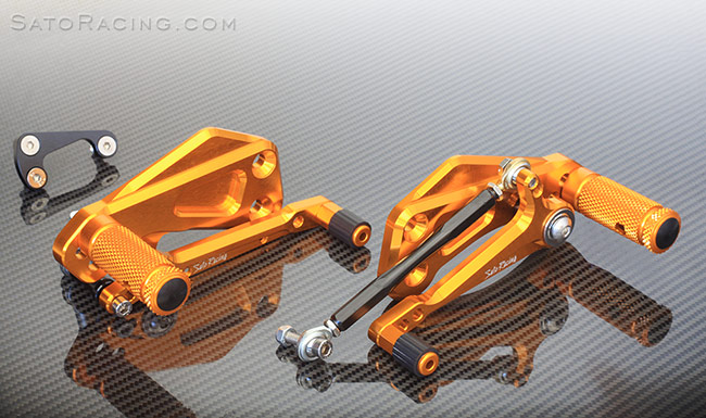 SATO RACING Race Concept Reverse Shift Rear Sets for Z125 Pro