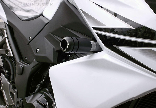 SATO RACING Frame Slider [R]-side for '13-'16 Kawasaki Z300 / Z250