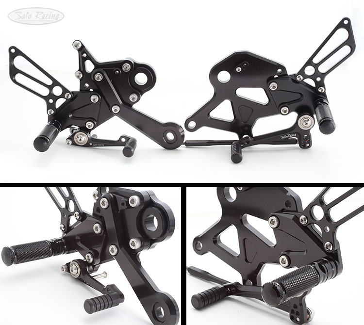 SATO RACING Kawasaki Z650RS '22- Rear Sets in Black SATO RACING Kawasaki Z650RS '22- Rear Sets in Black
