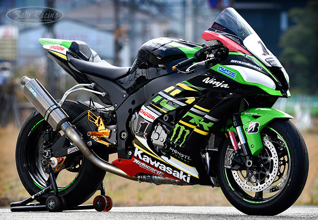 2018 ZX-10R with Race Concept v.2 Rear Sets along with other SATO RACING parts