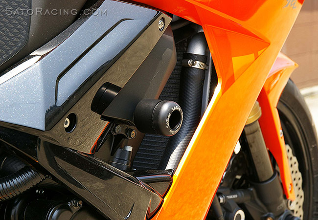 SATO RACING Frame Sliders for '08-'10 Kawasaki ZX-10R