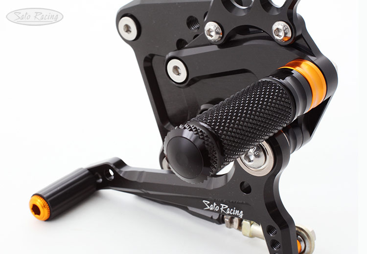 image - SATO RACING 'Race Concept' Rear Sets (Std Shift) in Black for Kawasaki ZX-25R/ ZX-4RR