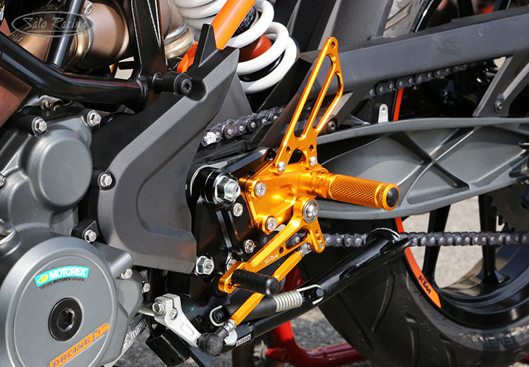 SATO RACING Rear Sets for 2017+ KTM 390 Duke [L]-side