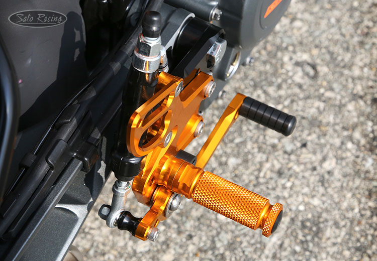 SATO RACING Rear Sets for 2017+ KTM 390 Duke [R]-side