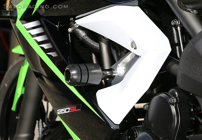 SATO RACING Ninja 250SL Frame Sliders - L-side