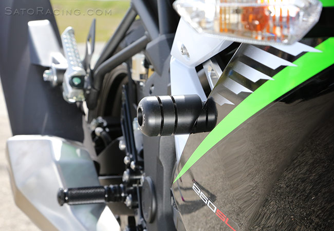 SATO RACING Ninja 250SL Frame Sliders - R-side