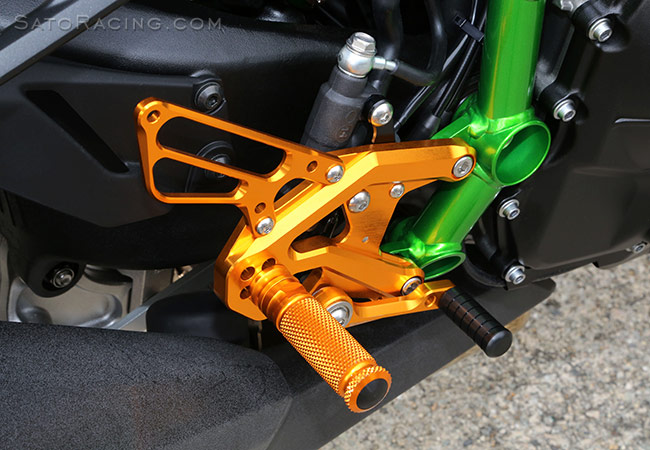 SATO RACING Rear Sets (R-side) for '15- Kawasaki H2