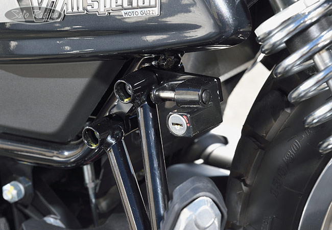 SATO RACING L-side Helmet Lock for Moto Guzzi V7 III