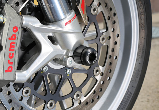 Sato Racing Front Axle Sliders for '10- F4 and Brutale 1090