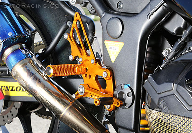 SATO RACING 'Race Concept' Rear Sets (R-side) for '13- Ninja300