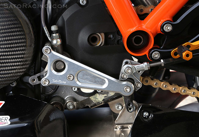SATO RACING RC8 'Race Concept' Rear Sets with Shift Spindle Holder