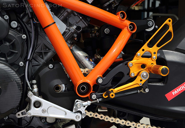 SATO RACING RC8 'Race Concept' Rear Sets with Shift Spindle Holder