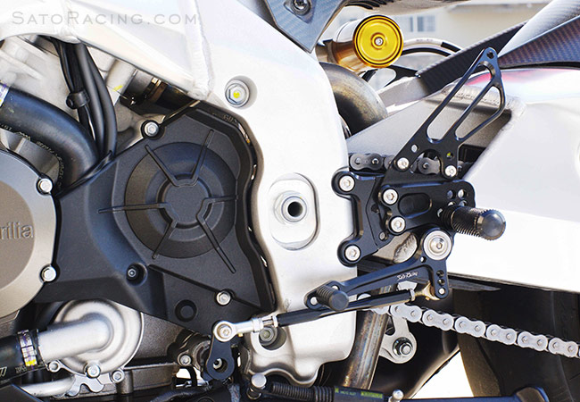 SATO RACING | Rear Sets - aprilia RSV4 ('09-'11)