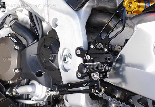 SATO RACING | Rear Sets - aprilia RSV4 ('09-'11)