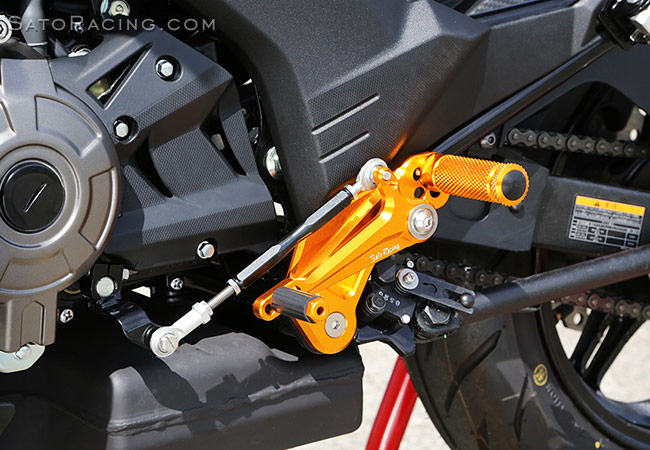 SATO RACING Race Concept Reverse Shift Rear Sets for Z125 Pro [L]-side