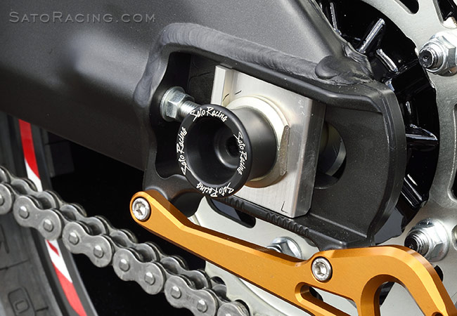 SATO RACING | Race Concept Rear Axle Sliders - Yamaha YZF-R1 '15