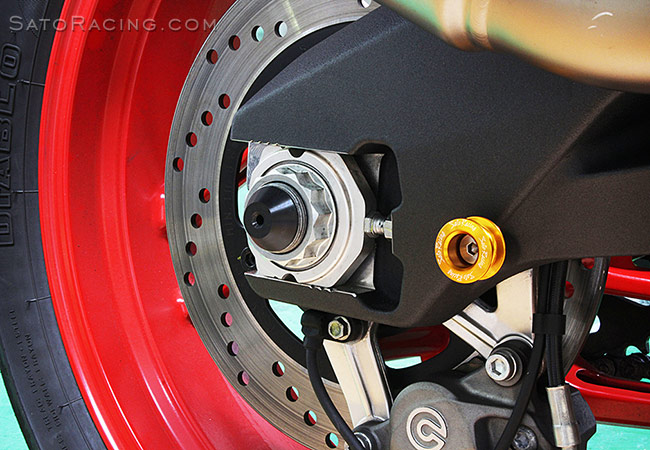 SATO RACING Race Concept Rear Axle Sliders for 2016 Ducati 959 Panigale
