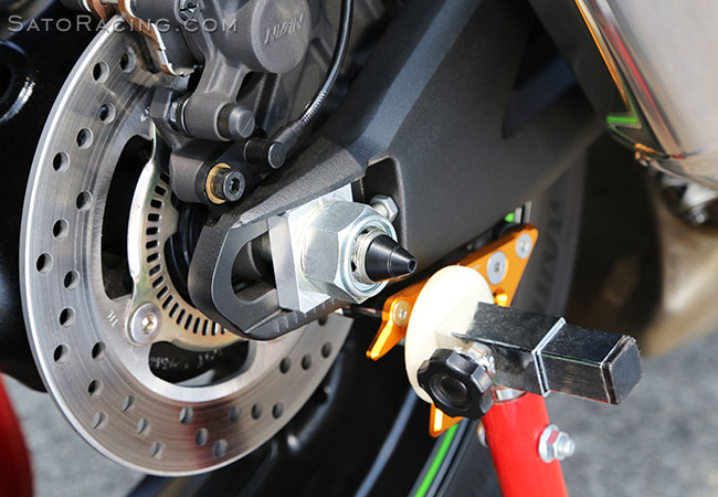 SATO RACING Race Concept Rear Axle Sliders for ZX-10R ('16- )