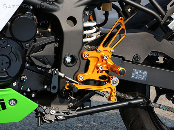 SATO RACING Ninja 250 SL ('15- ) Rear Sets with optional Reverse Shift Kit