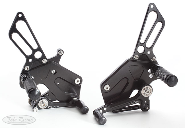 SATO RACING Suzuki Gixxer 250 Rear Sets in Black