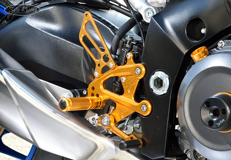 SATO RACING Suzuki GSX-S1000 '22 Rear Sets [R]-side in Gold