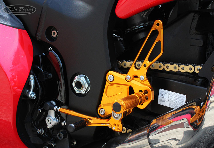 SATO RACING Suzuki Hayabusa ('14-'20) Rear Sets [L]-side in Gold