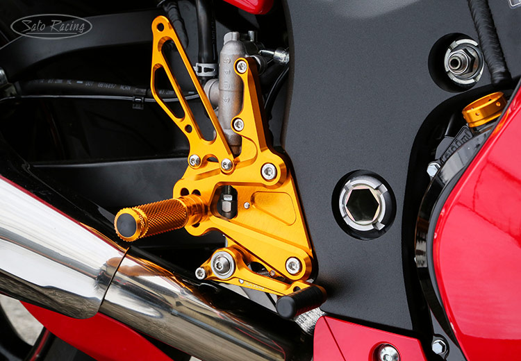 SATO RACING Suzuki Hayabusa ('14-'20) Rear Sets [R]-side in Gold