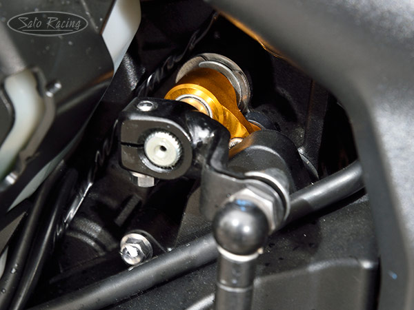 SATO RACING Shift Spindle Holder for Trumph Trident 660, Daytona 675 '06-'12 and Street Triple ('08-'16)