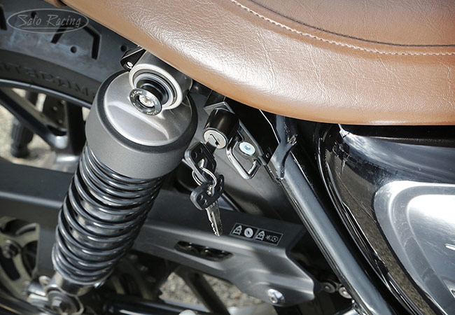 triumph street twin helmet lock