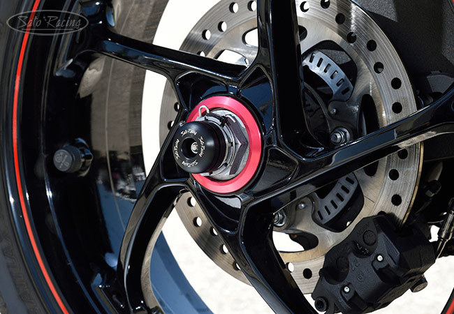 SATO RACING Rear Axle Sliders for Triumph Speed Triple 1050