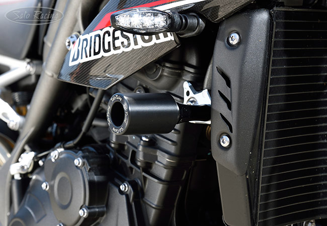 SATO RACING Frame Sliders for Triumph Speed Triple 1050- R-side