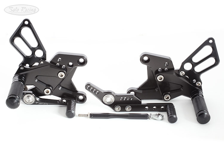 SATO RACING Triumph Speed Triple RS Rear Sets in Black