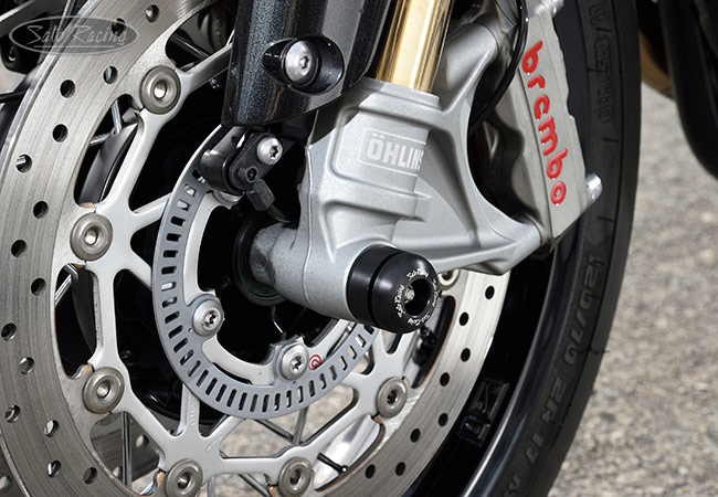 SATO RACING Front Axle Sliders for Triumph Thruxton TFC
