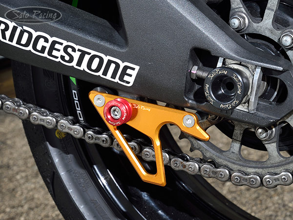 SATO RACING M8 Tie-Down Spools and Race Stand Hooks on a ZX-10R