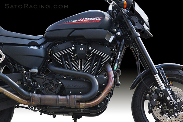 Harley-Davidson XR1200 with SATO Rear Sets, Sprocket Cover, Frame Sliders, Fork Sliders and other parts
