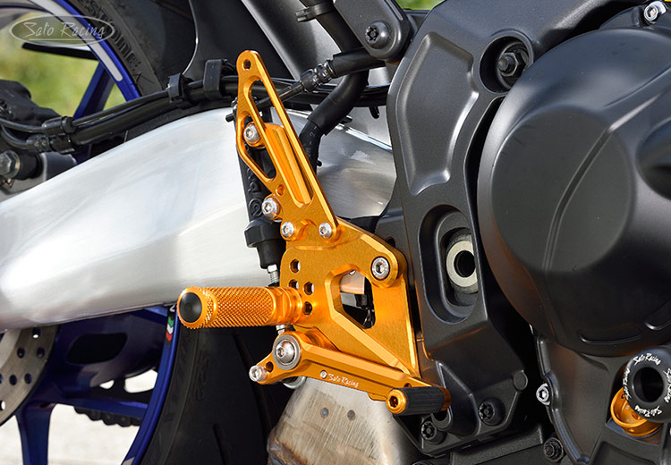 SATO RACING Yamaha MT-09 '21-/ XSR900 '22 Rear Sets [R]-side in Gold