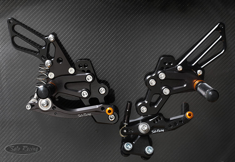 SATO RACING Yamaha YZF-R7 '22- Race Concept Rear Sets in Black
