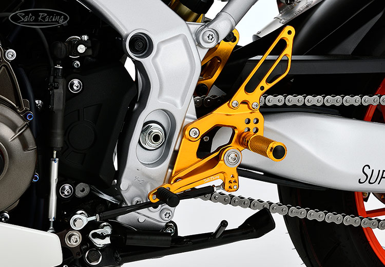 SATO RACING Yamaha MT-09 '21-'24/ XSR900 / XSR900GP '22-'24 Type 2 Rear Sets [L]-side in Gold