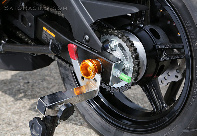 SATO RACING Axle Caps for Honda GROM and Kawasaki Z125 Pro