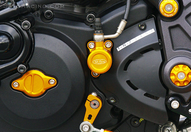 SATO RACING Clutch Slave Cylinder on a Ducati Diavel