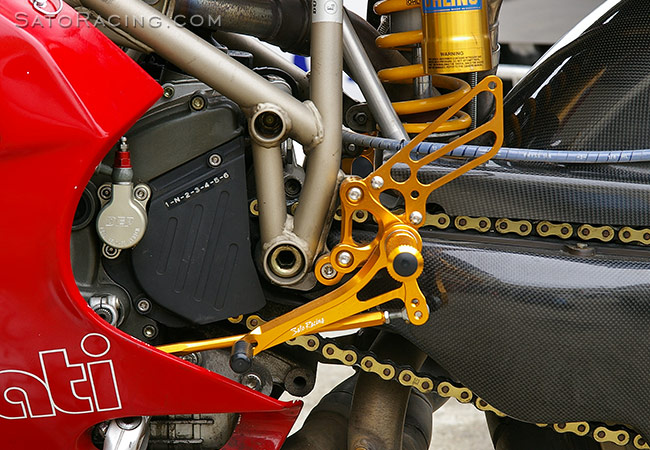 SATO RACING Rear Sets for Ducati 748 / 916 / 996 / 998 - L-side