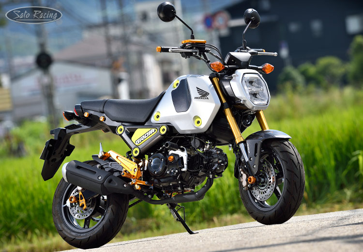 2022 Honda Grom with SATO RACING Rear Sets + Tandem Brackets