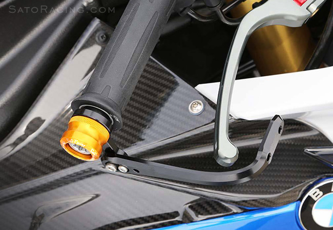 SATO RACING Lever Guard and SHORT-style Bar Ends for BMW S1000RR